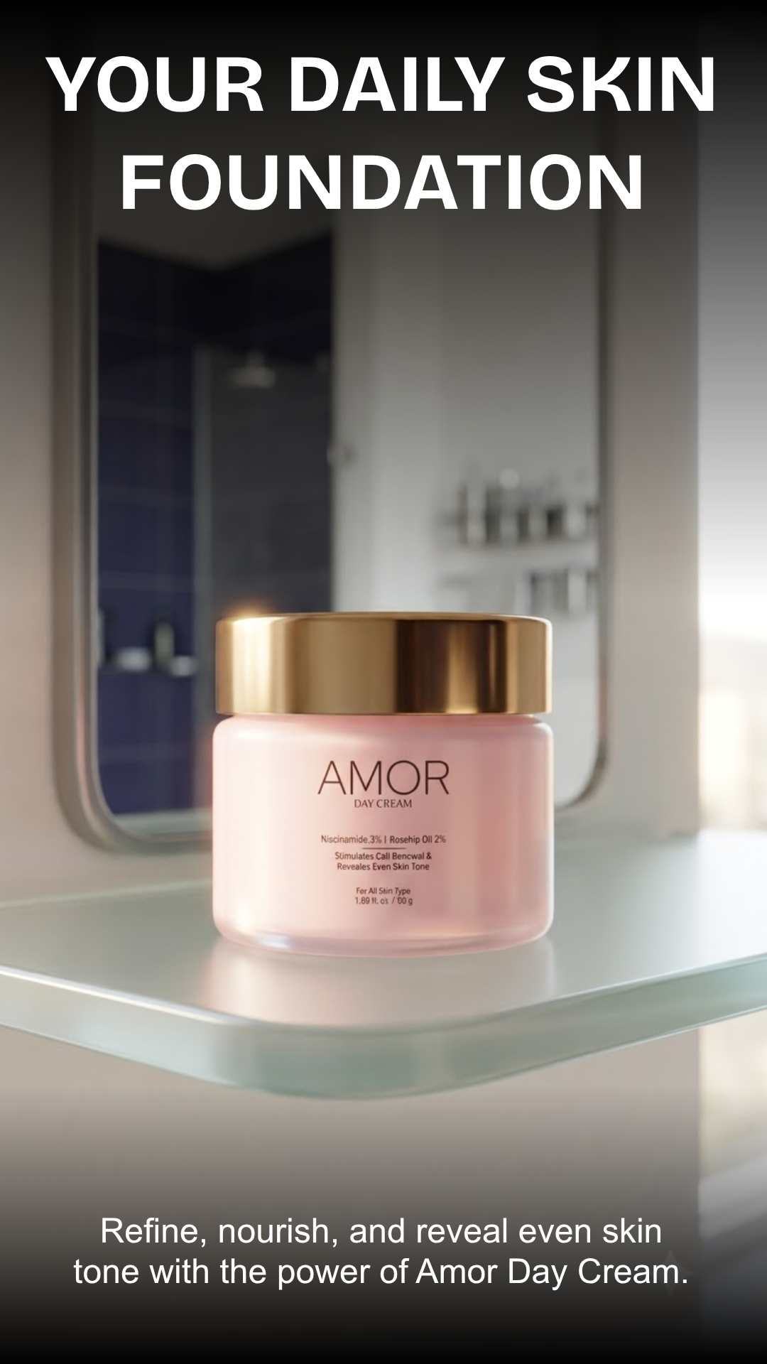AMOR Day Cream | Stimulates Cell Renewal & Evens Skin Tone (50g)