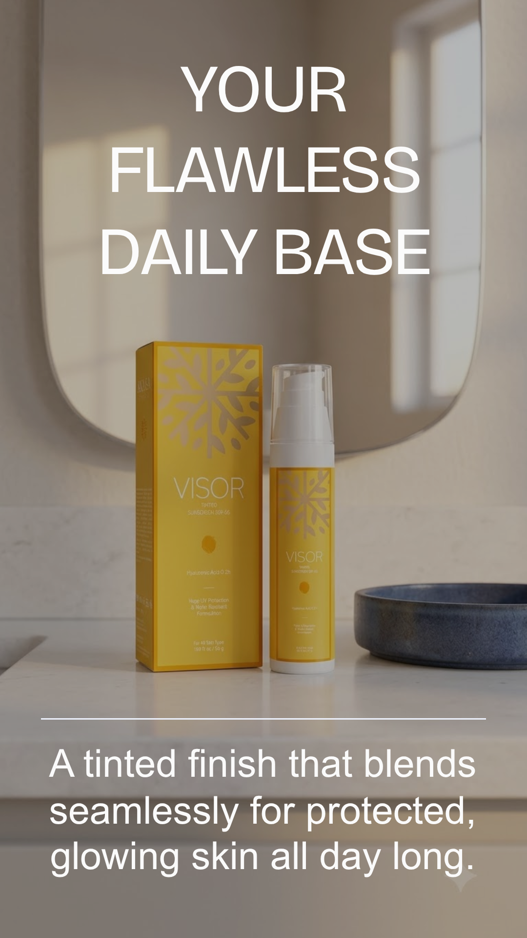 Akasa Cosmetics Visor Sunscreen – Broad Spectrum Protection & Natural Glow